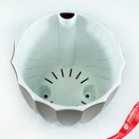 Маленькое фото 3: Кашпо «Флюте» со вставкой (пластик), D16xH14,5, 1,9л, мокко