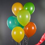 Маленькое фото 1: Композиция из 8 шаров с гелием, 30 см, ассорти