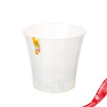 Маленькое фото 1: Цветочный горшок «Арте» (пластик),D19,5хH17,5см, 3,5л, прозрачный