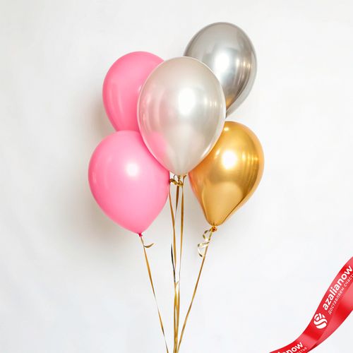 Композиция из 5 шаров с гелием, 30 см, вар.20