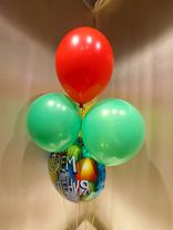 Фото флориста 2: Композиция из 5 шаров с гелием «С Днем Рождения (воздушные шары)»