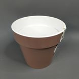 Фото флориста 1: Кашпо «Порто» со вставкой (пластик), D17,5хH16см, 2,4л, мокко