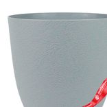 Маленькое фото 2: Кашпо «Туро ЭКО» (пластик), D17xH15,5см, 1,59л, серый