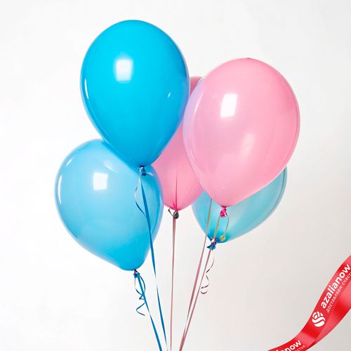 Композиция из 5 шаров с гелием, 30 см, вар.15