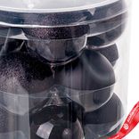 Маленькое фото 3: Набор шаров 15шт. в тубе (стекло), D6см, в асс., черный