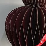 Маленькое фото 4: Украшение подвесное «Юла» (бумага), D9,5х15см, темно-красный