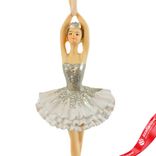 Маленькое фото 4: Украшение подвесное «Балерина» (полирезин), H11,5x4,5x3,5см, в асс., белый/шампань