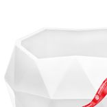Маленькое фото 4: Кашпо «Топаз» (пластик), D12,5xH9см, 0,45л, белый