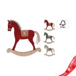 Маленькое фото 1: Сувенир «Лошадка»-качалка (текстиль), 30х28х3см, цв. в асс.