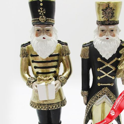 Фото 2: Сувенир «Щелкунчик» (полирезин), Н23х6,5х5см, в асс., черный/золотой