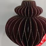 Маленькое фото 2: Украшение подвесное «Юла» (бумага), D8х10см, темно-красный