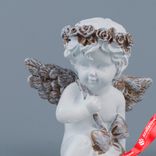 Маленькое фото 2: Сувенир «Ангел» (полирезин), H6,5х6х5см, белый