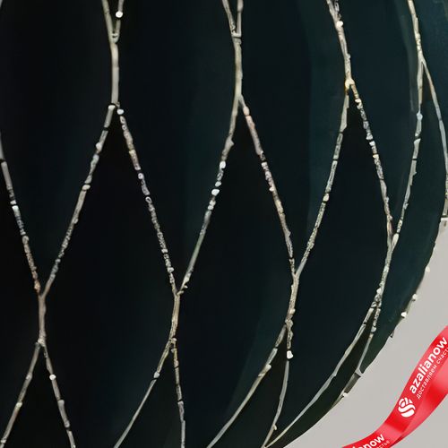 Фото 5: Украшение подвесное «Шар» (бумага), D10см, темно-зеленый