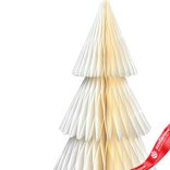 Маленькое фото 2: Сувенир «Елочка» (бумага), D20х30см, кремовый