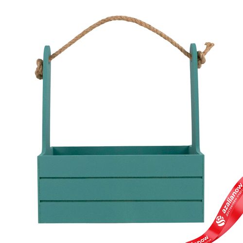 Корзина (дерево), 25х15х30см, изумрудный