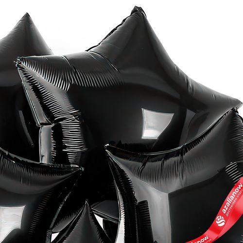 Фото 5: Шары с гелием «Звезда», черный, 7 шт, 48 см
