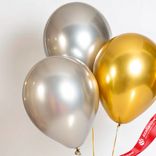 Маленькое фото 2: Композиция из 3 шаров с гелием, 30 см, вар.8