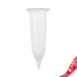 Маленькое фото 1: Ваза Ритуальная, D10xH25,5см, 0,65л, белый