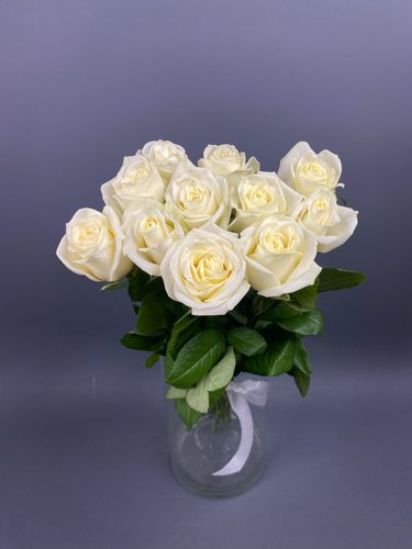 Фото флориста 5: Премиум белые розы