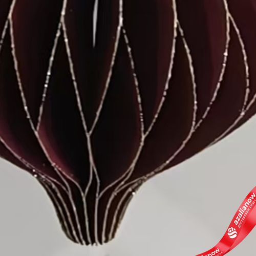 Фото 5: Украшение подвесное «Юла» (бумага), D8х10см, темно-красный