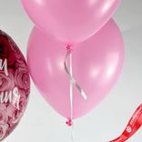 Маленькое фото 5: Композиция из 3 шаров с гелием «С Днем Рождения (симфония роз)», вар. 2