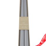 Маленькое фото 2: Набор свечей конических 2шт. (8 часов), 42х2,5 см, серо-голубой