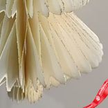 Маленькое фото 5: Украшение подвесное «Елочка» (бумага), D9,6х15см, кремовый