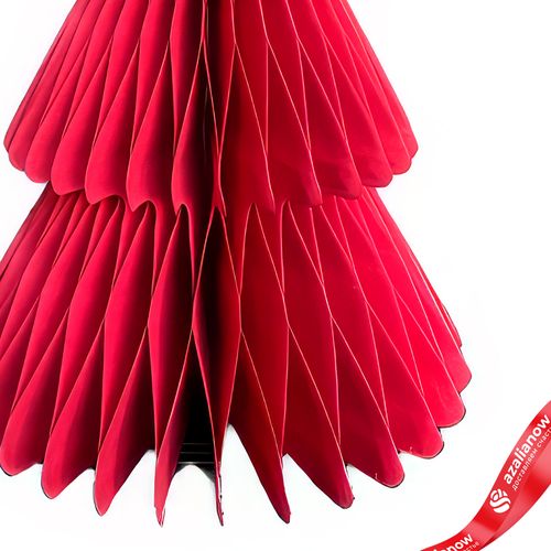 Фото 5: Сувенир «Елочка» (бумага), D18х25см, красный