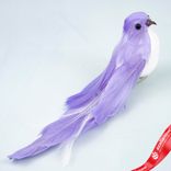 Маленькое фото 2: Набор птичек на прищепках 2 шт., 18см, сиреневый