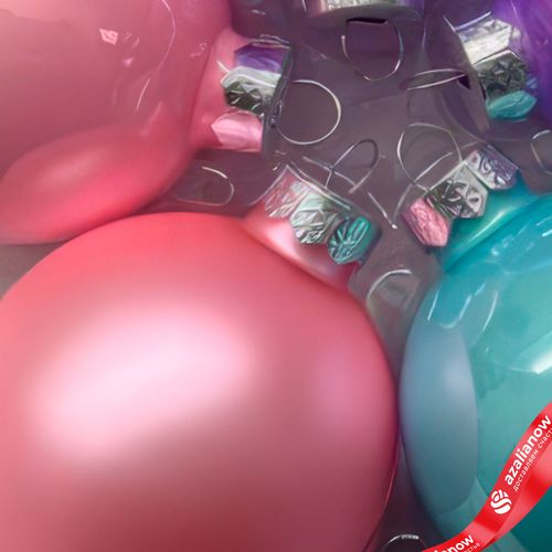 Фото 5: Набор шаров 15шт. в тубе (стекло), D6см, в асс., сиреневый/розовый/голубой