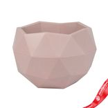 Маленькое фото 1: Кашпо «Топаз» (пластик), D9,5xH6,5см, 0,17л, розовый