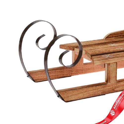 Фото 4: Сувенир «Санки» (дерево), 16х47х18, натуральный