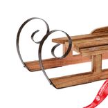 Маленькое фото 4: Сувенир «Санки» (дерево), 16х47х18, натуральный