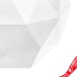 Маленькое фото 5: Кашпо «Топаз» (пластик), D12,5xH9см, 0,45л, белый
