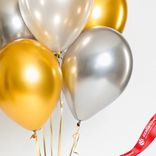 Маленькое фото 3: Композиция из 5 шаров с гелием, 30 см, вар.16