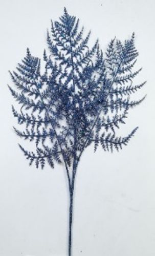 Ветка с глиттером, H80см, синий