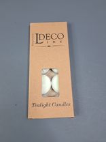 Фото флориста 6: Набор свечей чайных 10шт, D3,5см, белый