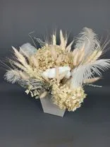 Фото флориста 2: Букет из сухоцветов «Снежное кружево»