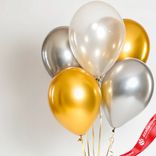 Маленькое фото 2: Композиция из 5 шаров с гелием, 30 см, вар.16