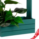 Маленькое фото 4: Корзина (дерево), 21х12х23см, изумрудный