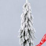 Маленькое фото 2: Ель искусственная заснеженная, Н73х20х20см, зеленый/белый