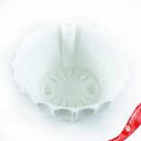 Маленькое фото 2: Кашпо «Ракушка» со вставкой (пластик), D22xH10,5, 2,4л, белый