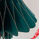 Маленькое фото 5: Украшение подвесное «Елочка» (бумага), D18х22см, темно-зеленый