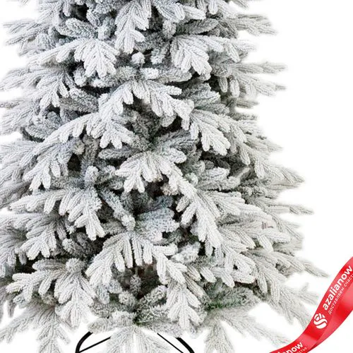 Фото 3: Ель искусственная заснеженная «Кремлевская» (PVC+PE), 2,1м, белый