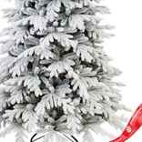 Маленькое фото 3: Ель искусственная заснеженная «Кремлевская» (PVC+PE), 2,1м, белый