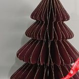 Маленькое фото 2: Украшение подвесное «Елочка» (бумага), D9,6х15см, темно-красный