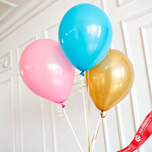 Композиция из 3 шаров с гелием, 30 см, вар.1