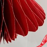 Маленькое фото 5: Украшение подвесное «Елочка» (бумага), D18х22см, красный