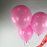 Маленькое фото 2: Композиция из 3 шаров с гелием, 30 см, ярко розовый