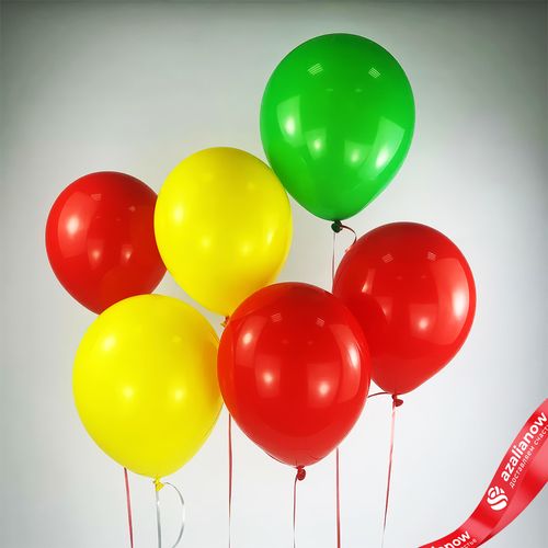 Композиция из 6 шаров с гелием, 30 см, вар. 2